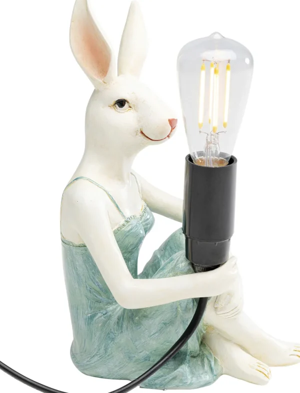 Pöytävalaisimet>KARE Design Girl Rabbit Tyttö Kani, Pupu Pöytävalaisin 21cm