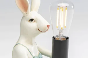Pöytävalaisimet>KARE Design Girl Rabbit Tyttö Kani, Pupu Pöytävalaisin 21cm
