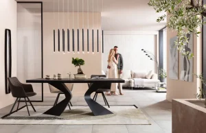 Pöydät>KARE Design Gloria Black Pöytä - Keraaminen Pöytälevy, Musta 200x100cm