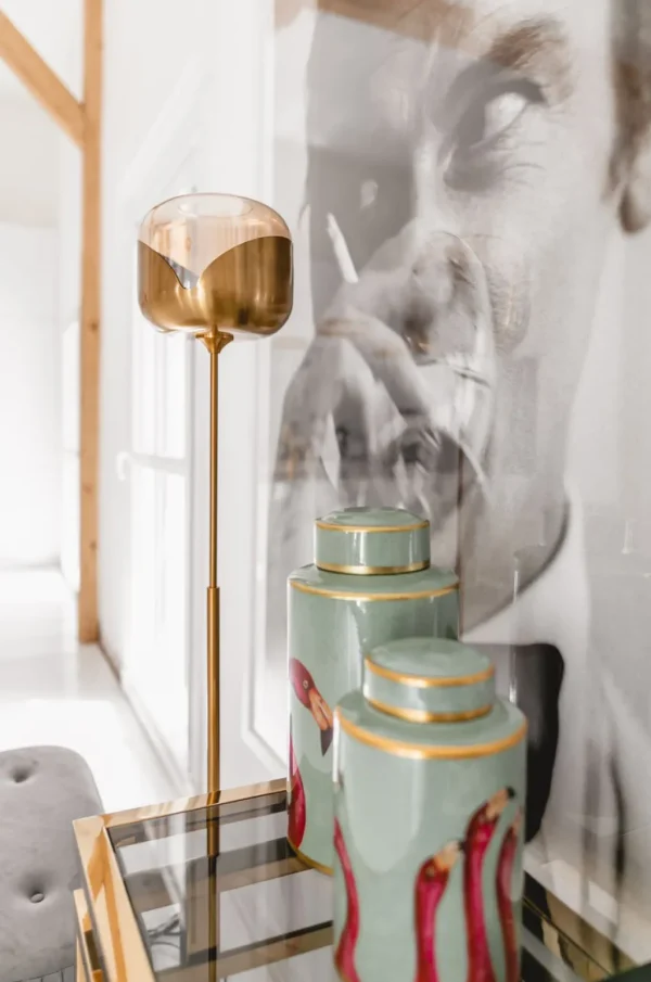 Lattiavalaisimet | Olohuone>KARE Design Goblet Ball Lattiavalaisin, Kulta