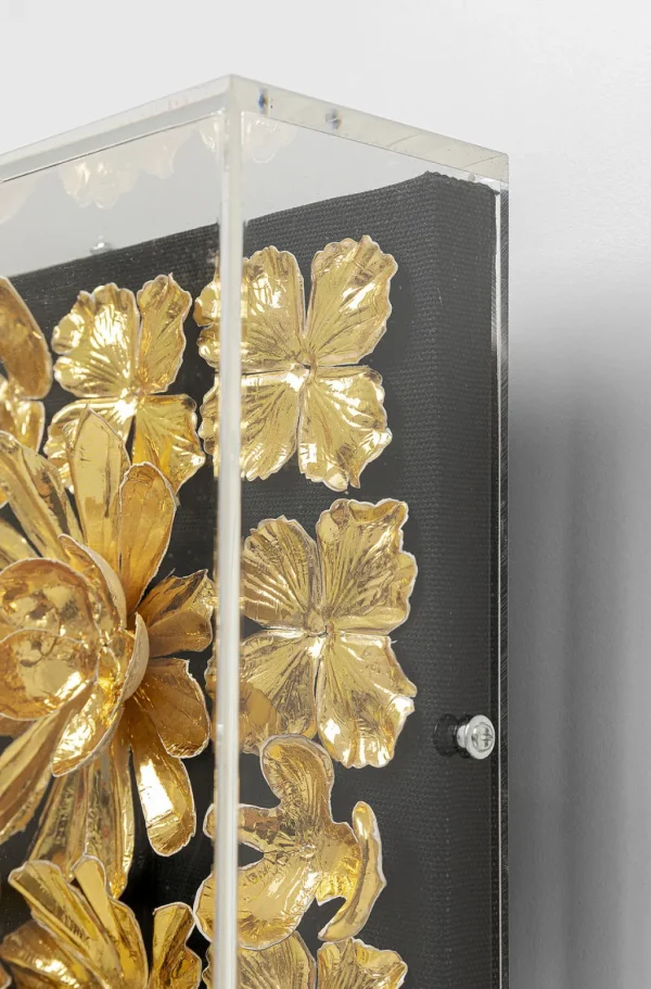 Seinäkoristeet>KARE Design Gold Flower Kehystetty Taulu 80x80cm