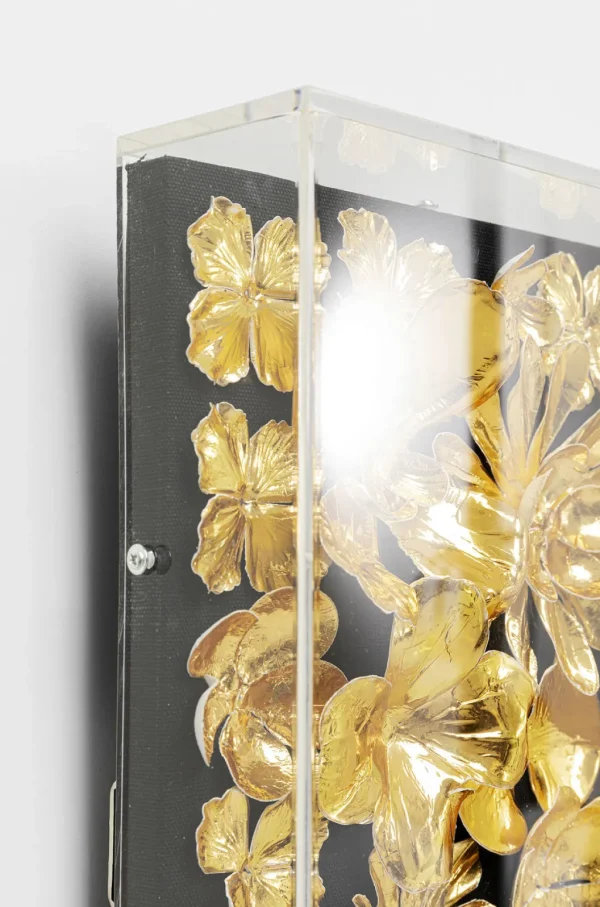 Seinäkoristeet>KARE Design Gold Flower Kehystetty Taulu 80x80cm