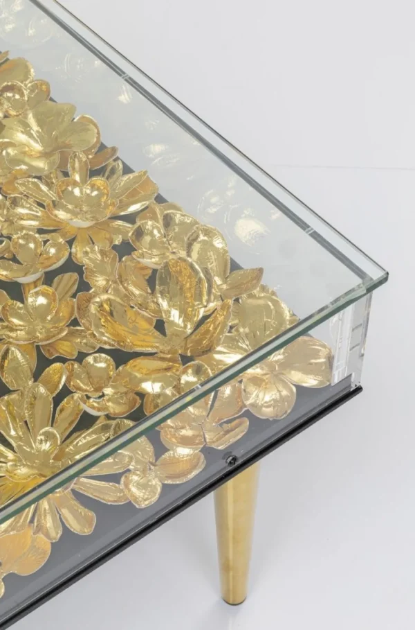 Sohvapöydät>KARE Design Gold Flowers Sohvapöytä 120x60cm
