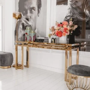 Konsolipöydät Ja Sivupöydät>KARE Design Gold Rush Konsolipöytä, Kulta