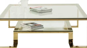 Sohvapöydät | Olohuone>KARE Design Gold Rush Sohvapöytä, Kulta 120x120cm