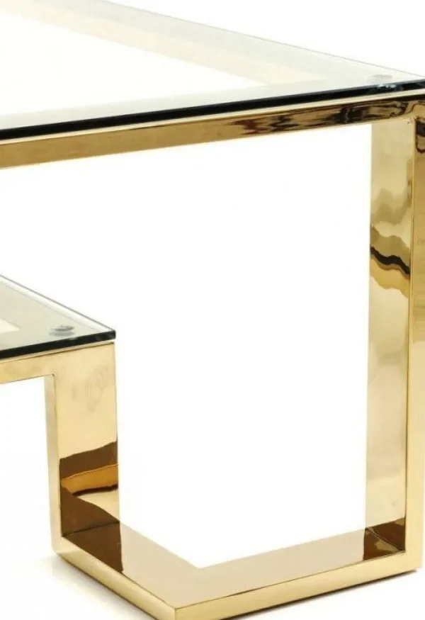 Sohvapöydät | Olohuone>KARE Design Gold Rush Sohvapöytä, Kulta 120x120cm