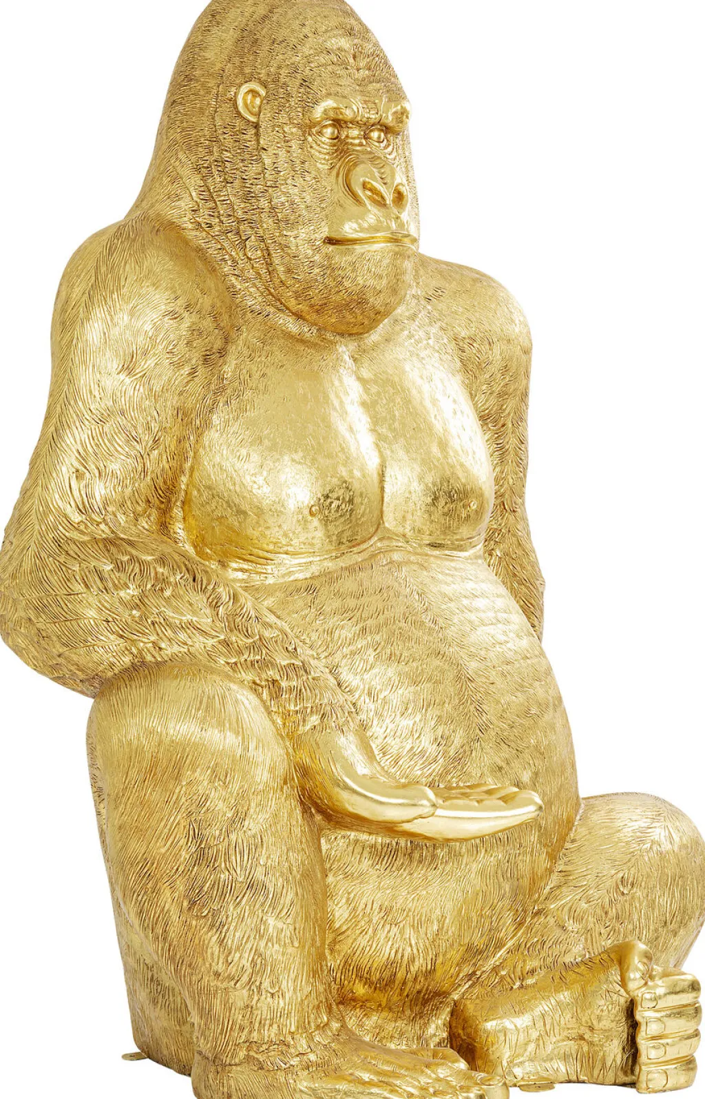 gorilla_koristeesine_patsas_kulta_xl_cm_0.webp Jalalliset Koriste-Esineet>KARE Design Gorilla Koriste-esine, Patsas Kulta XL 180cm