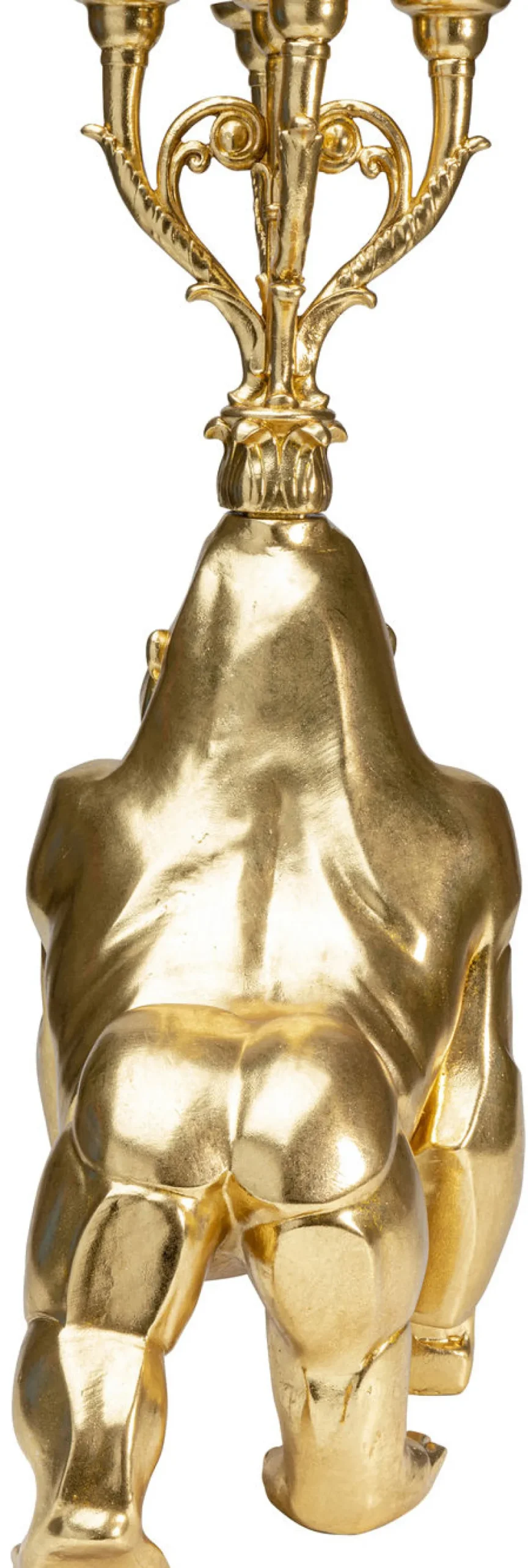 gorilla_kynttilnjalka_kulta_cm_4.webp Lyhdyt | Kynttilänjalat>KARE Design Gorilla Kynttilänjalka, Kulta 71cm