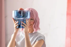 Maljakot | Olohuone>KARE Design Grazioso Maljakko Tummansininen 22 Cm