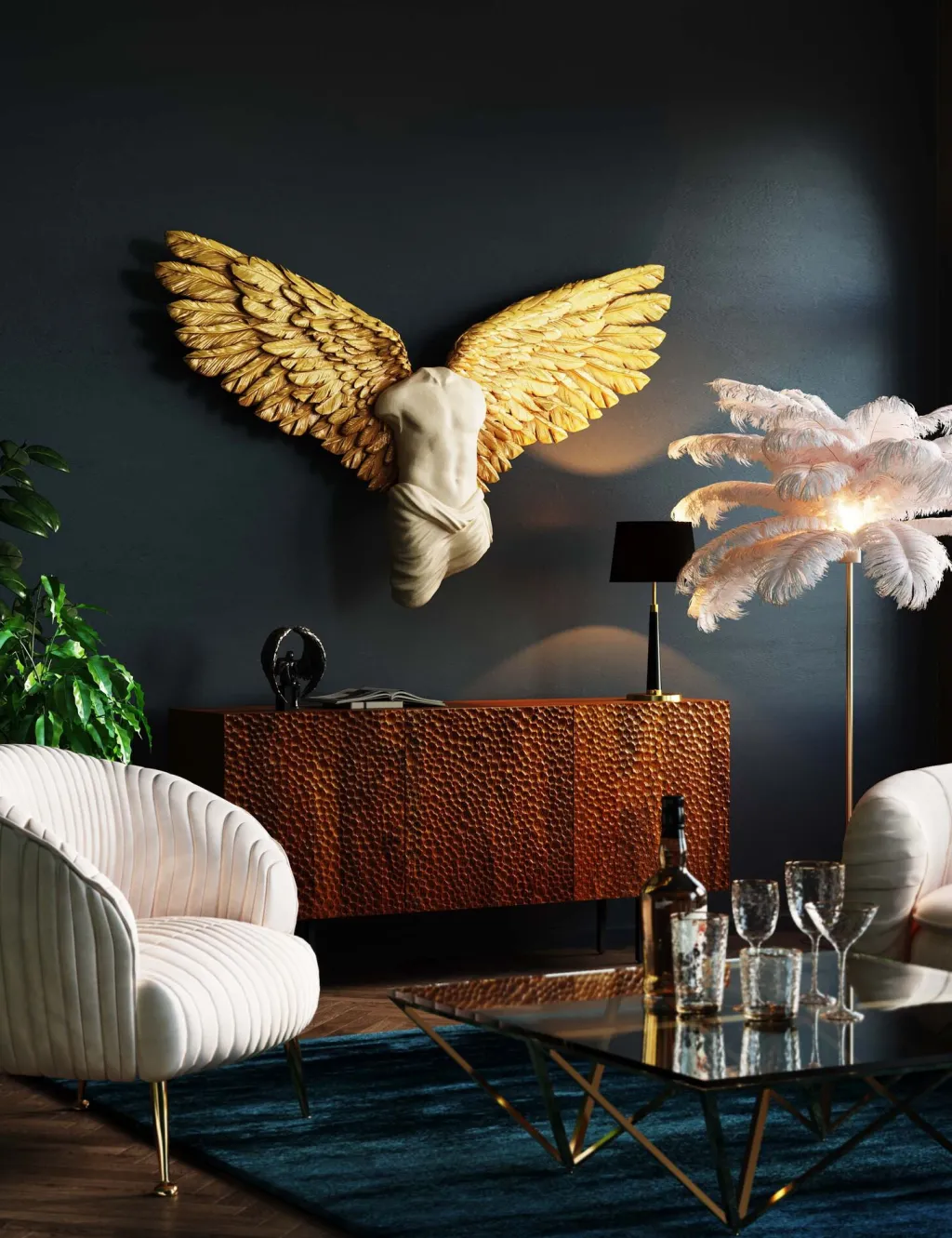 guardian_angel_male_seinkoriste_xcm_7.webp Seinäkoristeet>KARE Design Guardian Angel Male Seinäkoriste 124x71cm