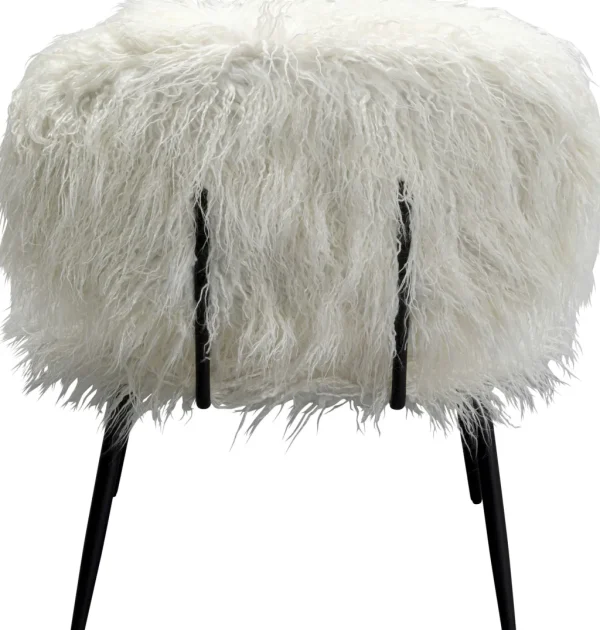 Nojatuolit>KARE Design Hairy White Nojatuoli Valkoinen