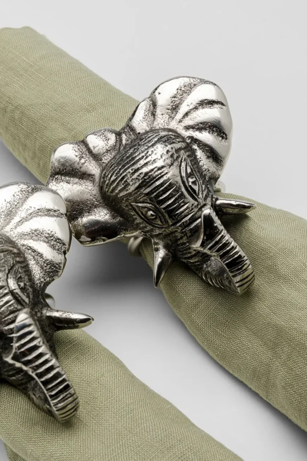 Keittiö Ja Astiat | Jalalliset Koriste-Esineet>KARE Design Happy Elephants Elefantti Servettirenkaat (4/Setti)