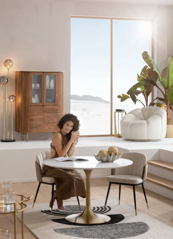 Tuolit>KARE Design Hojas Tuoli, Beige