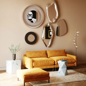 Peilit>KARE Design Hologram Peili, Hopea 117x68cm