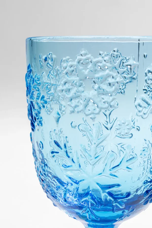 Viinilasit | Lasit>KARE Design Ice Flowers Blue Viinilasi Sininen