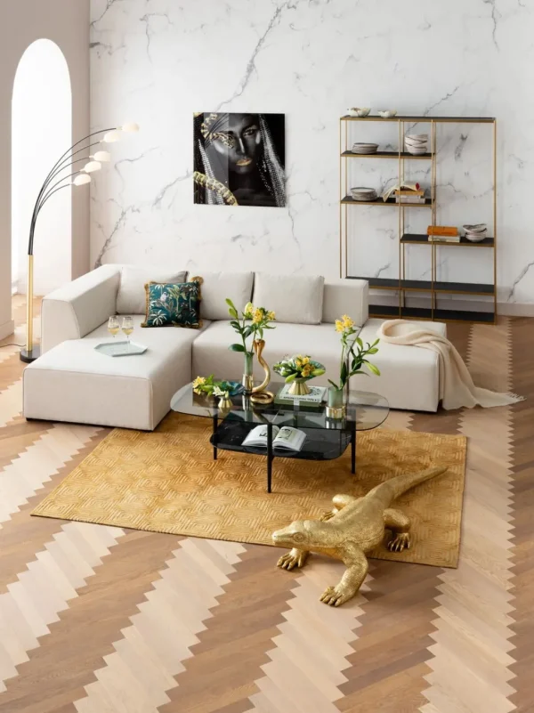 Olohuone | Kulmasohvat>KARE Design Infinity Ottomane Kulmasohva - Kermanvärinen, Vasen