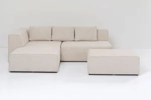 Olohuone | Kulmasohvat>KARE Design Infinity Ottomane Kulmasohva - Kermanvärinen, Vasen