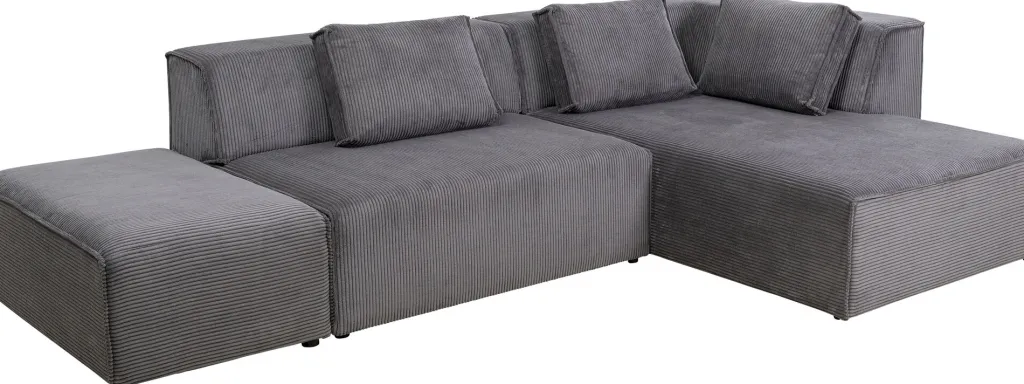 infinity_ottomane_kulmasohva_vakosametti_harmaa_oikea_0.webp Olohuone | Kulmasohvat>KARE Design Infinity Ottomane Kulmasohva, Vakosametti, Harmaa, Oikea
