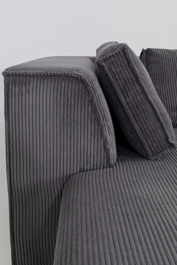 Kulmasohvat>KARE Design Infinity Ottomane Kulmasohva, Vakosametti, Harmaa, Vasen