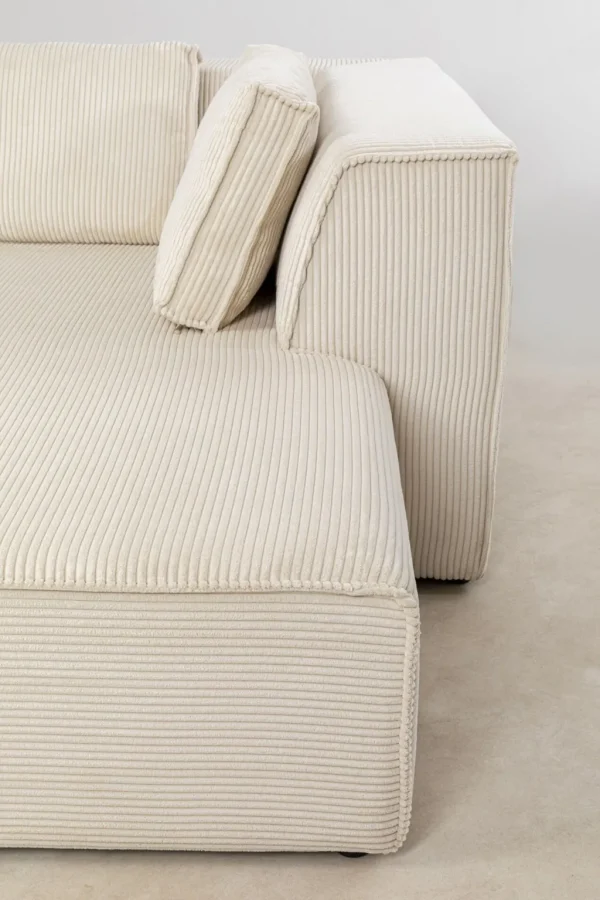 Olohuone | Kulmasohvat>KARE Design Infinity Ottomane Kulmasohva, Vakosametti, Kerma, Oikea