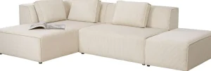 Olohuone | Kulmasohvat>KARE Design Infinity Ottomane Kulmasohva, Vakosametti, Kerma, Vasen