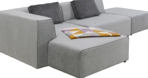 Olohuone | Kulmasohvat>KARE Design Infinity Ottomane Sohva, Harmaa, Vasen
