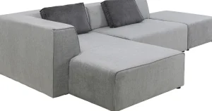 Olohuone | Kulmasohvat>KARE Design Infinity Ottomane Sohva, Harmaa, Vasen