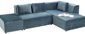 Sohvat | Moduulisohvat>KARE Design Infinity Velvet Kulmasohva, Ocean, Oikea
