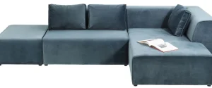 Sohvat | Moduulisohvat>KARE Design Infinity Velvet Kulmasohva, Ocean, Oikea
