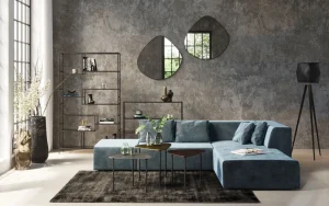 Sohvat | Moduulisohvat>KARE Design Infinity Velvet Kulmasohva, Ocean, Oikea