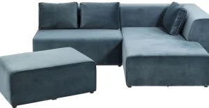 Sohvat | Moduulisohvat>KARE Design Infinity Velvet Kulmasohva, Ocean, Oikea