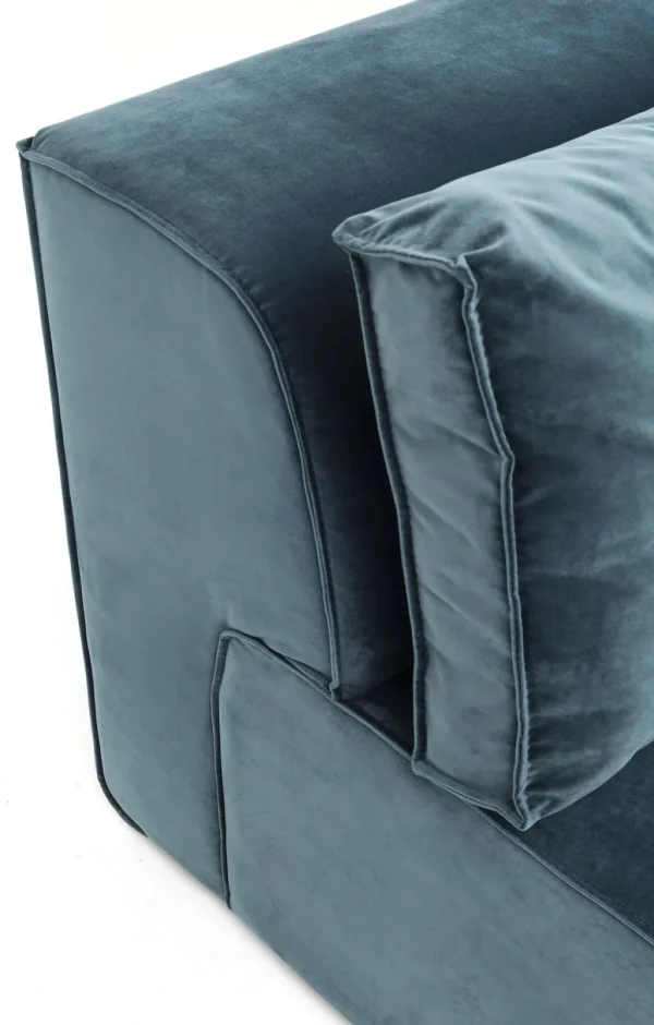 Sohvat | Moduulisohvat>KARE Design Infinity Velvet Kulmasohva, Ocean, Oikea