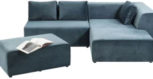 Sohvat | Moduulisohvat>KARE Design Infinity Velvet Kulmasohva, Ocean, Oikea