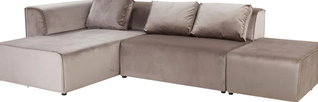 infinity_velvet_kulmasohva_taupe_vasen_1.webp Olohuone | Kulmasohvat>KARE Design Infinity Velvet Kulmasohva, Taupe, Vasen