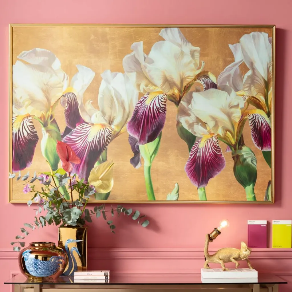 iris_kehystetty_taulu_xcm_0.webp Taulut | Olohuone>KARE Design Iris Kehystetty Taulu 150x100cm