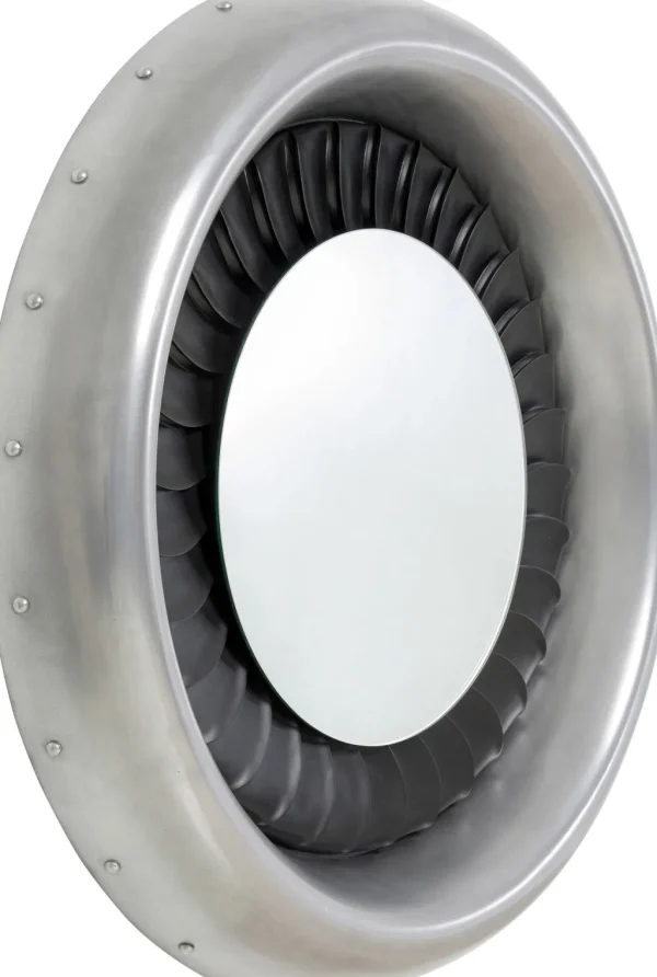 Peilit>KARE Design Jet Seinäpeili, Hopea, Musta Ø119cm