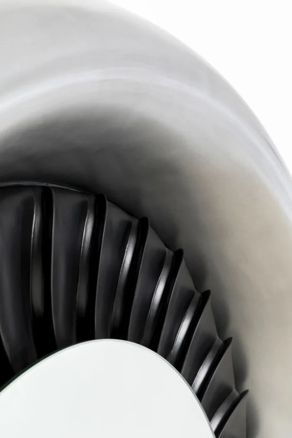 Peilit>KARE Design Jet Seinäpeili, Hopea, Musta Ø119cm