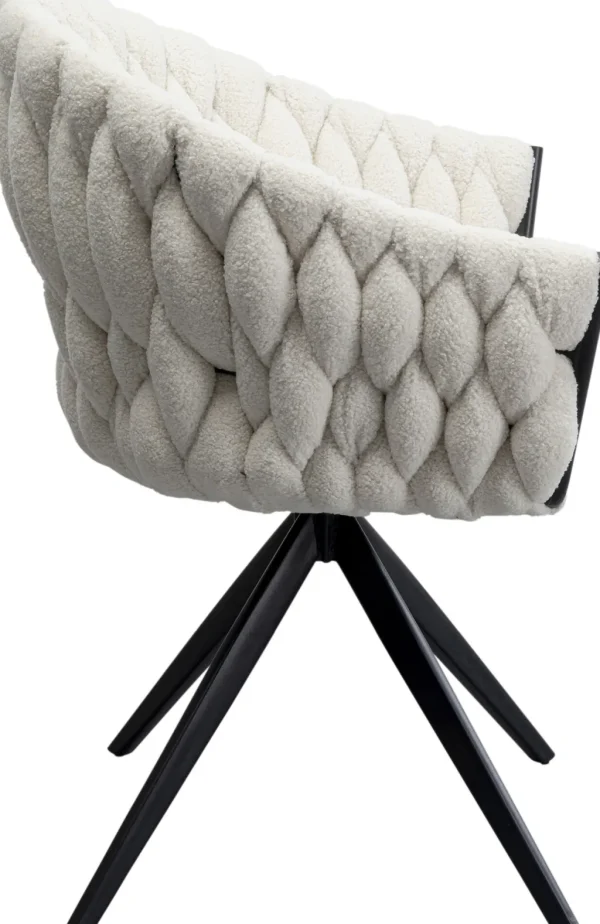 Tuolit>KARE Design Knot Boucle Kääntyvä Tuoli Käsinojilla