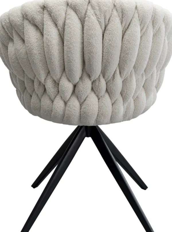 Tuolit>KARE Design Knot Boucle Kääntyvä Tuoli Käsinojilla