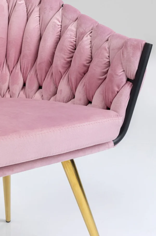 Tuolit>KARE Design Knot Tuoli Käsinojilla, Mauve