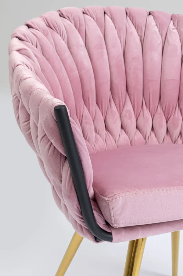 Tuolit>KARE Design Knot Tuoli Käsinojilla, Mauve