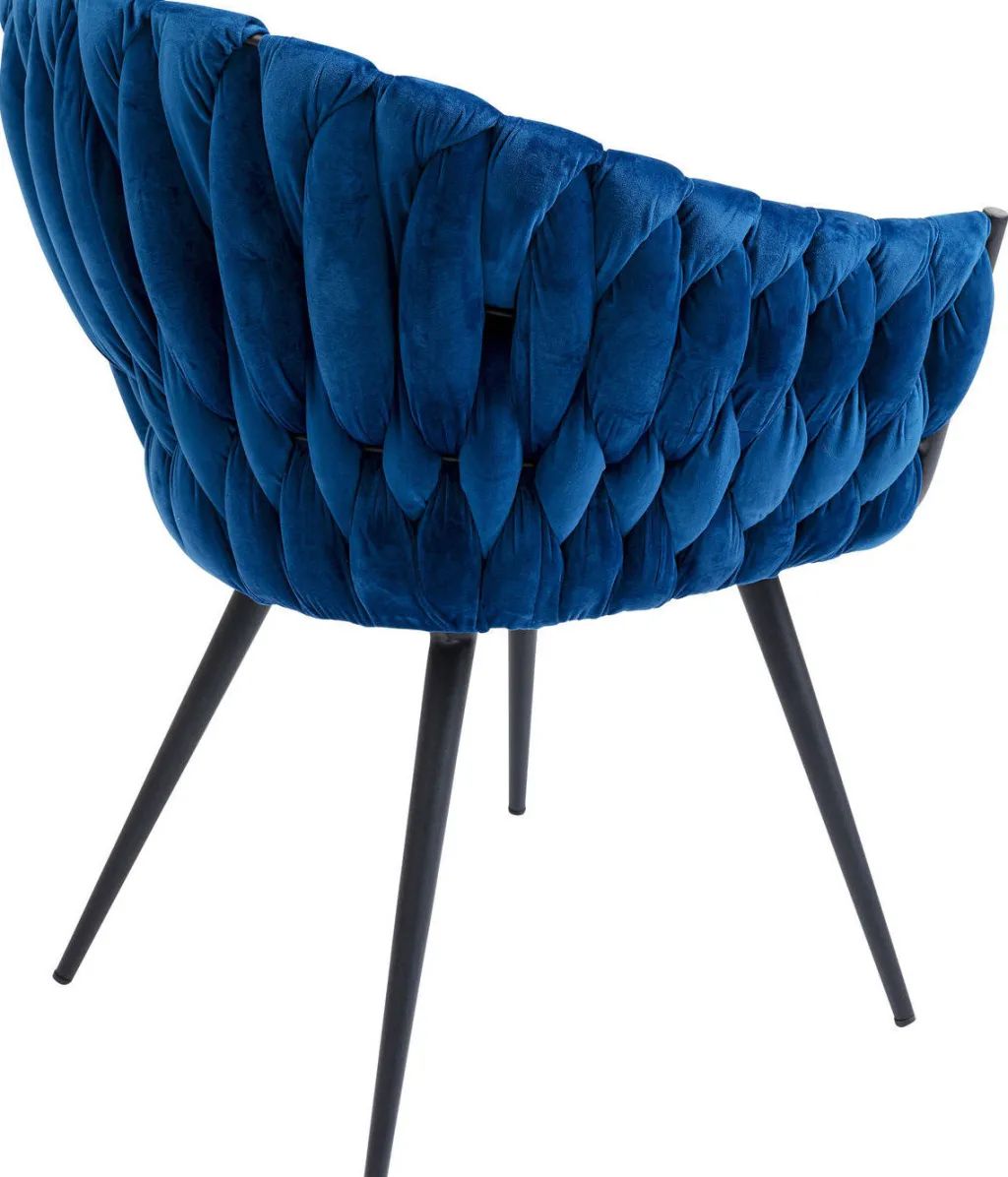 knot_tuoli_ksinojilla_sininen_2.webp Tuolit>KARE Design Knot Tuoli Käsinojilla, Sininen