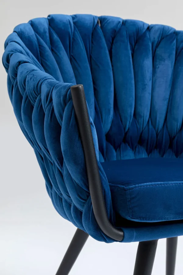 Tuolit>KARE Design Knot Tuoli Käsinojilla, Sininen