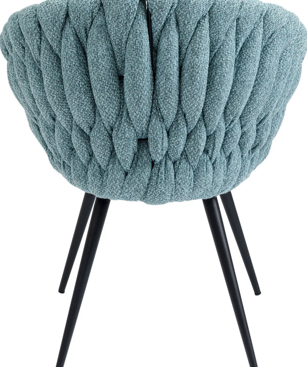 knot_tuoli_ksinojilla_sinivihre_1.webp Tuolit>KARE Design Knot Tuoli Käsinojilla, Sinivihreä