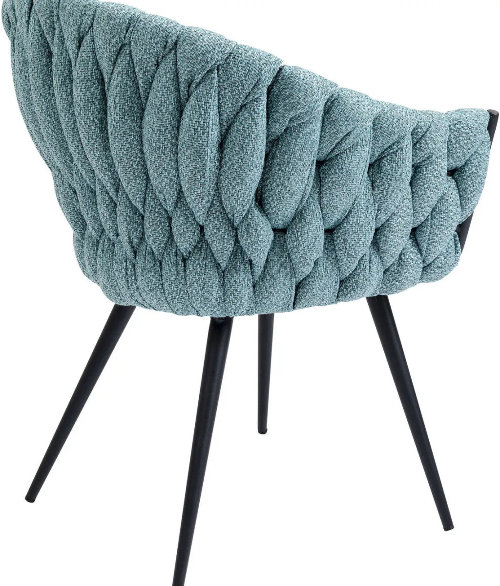 knot_tuoli_ksinojilla_sinivihre_2.webp Tuolit>KARE Design Knot Tuoli Käsinojilla, Sinivihreä