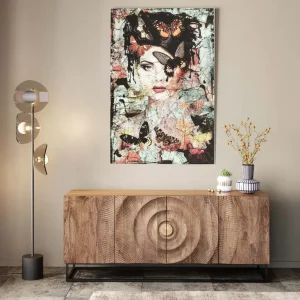 Taulut | Olohuone>KARE Design Lady Butterfly Lasitaulu 100x150cm