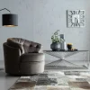 Sohvapöydät>KARE Design Laser Sohvapöytä - Hopea, Kirkas Lasi 120x60cm