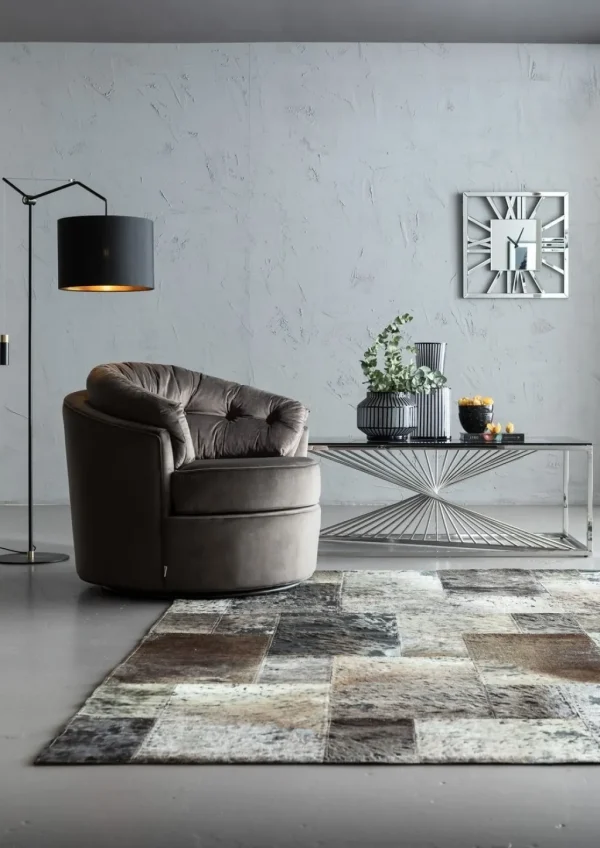 Sohvapöydät>KARE Design Laser Sohvapöytä - Hopea, Kirkas Lasi 120x60cm