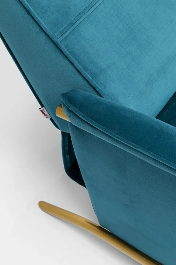 Olohuone | Nojatuolit>KARE Design Lazy Velvet Lepotuoli, Sininen