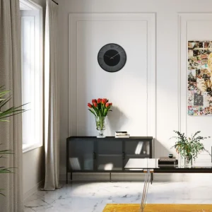Kellot>KARE Design Leonardo Seinäkello Musta/kulta Ø49cm